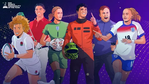 Image shows the athletes for SPOTY 2025